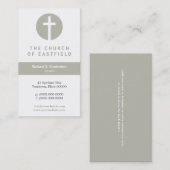 Graphic Cross Taupe Visitekaartje (Voorkant / Achterkant)