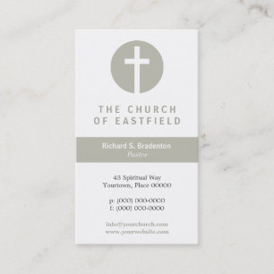 Graphic Cross Taupe Visitekaartje