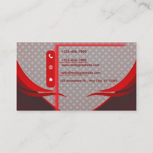 Graphic Designer Business Card | Elegant Modern Visitekaartje (Achterkant)