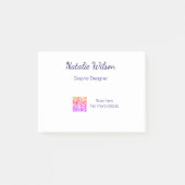 Graphic designer name scan QR code details profess Post-it® Notes (Voorkant)