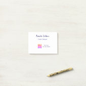 Graphic designer name scan QR code details profess Post-it® Notes (Op bureau)