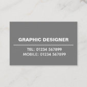 Graphic Designer Photo Visitekaartje (Achterkant)