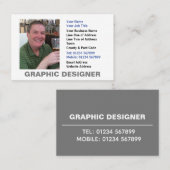 Graphic Designer Photo Visitekaartje (Voorkant / Achterkant)