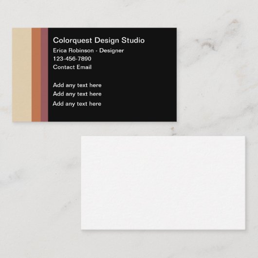 Graphic Designer Visitekaartjes Design Sjabloon (Voorkant / Achterkant)