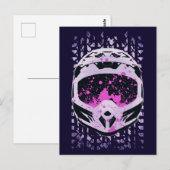 Graphic Dirt Bike Helmet Briefkaart (Voorkant / Achterkant)