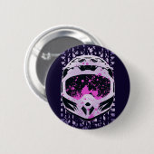 Graphic Dirt Bike Helmet Ronde Button 5,7 Cm (Voorkant /achterkant)