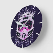 Graphic Dirt Bike Helmet Ronde Klok (Hoek)