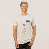 Graphic Doodling op aarde Tri-Blend Shirt (Voorkant volledig)