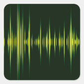 Graphic Equalizer-Stickers Vierkante Sticker (Voorkant)