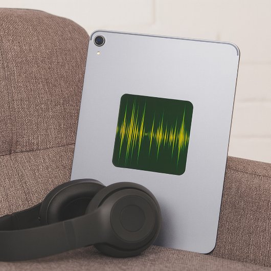 Graphic Equalizer-Stickers Vierkante Sticker