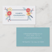 Graphic Floral Visitekaartjes (Voorkant / Achterkant)