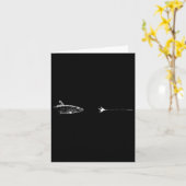 Graphic Fly Fishing Hook Line - Vis Bonefish Kaart (Gele Bloem)
