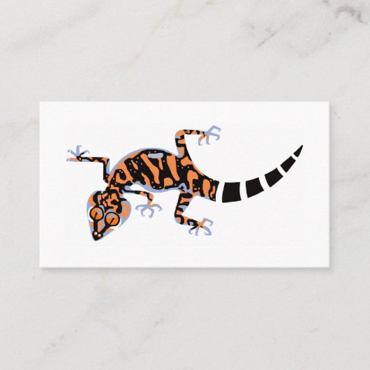 Graphic GECKO - reptiel - hagedis - dier Visitekaartje (Voorkant)