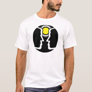 Graphic Gemini Twins met Sun T-shirt