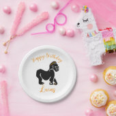 Graphic GORILLA -Wildlife -Happy Birthday - Feest Papieren Bordje (Feest)