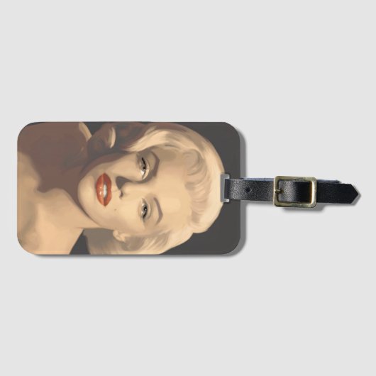 Graphic Gray Marilyn Bagagelabel (Voorkant (horizontaal))