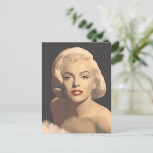 Graphic Gray Marilyn Briefkaart (Staand voorkant)