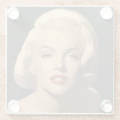 Graphic Gray Marilyn Glazen Onderzetter (Achterkant)