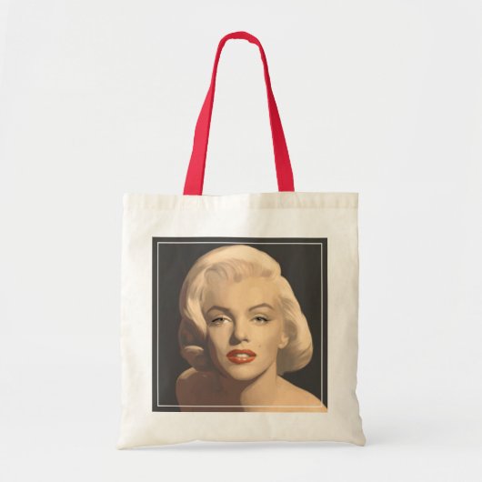 Graphic Gray Marilyn Tote Bag (Voorkant)