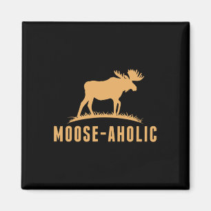 Graphic Hunting Graphic Moose-aholic Vrouwen Manne Magneet
