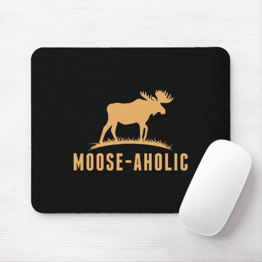Graphic Hunting Graphic Moose-aholic Vrouwen Manne Muismat (Met muis)