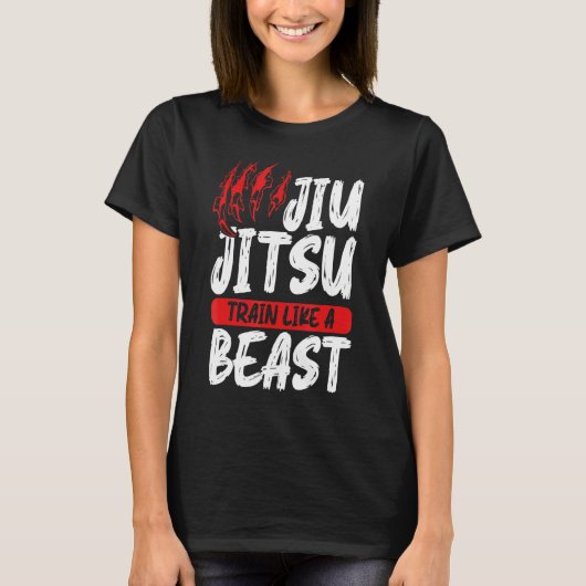 Graphic Jiu Jitsu apparel Jiu Jitsu Train als B T-shirt (Voorkant)
