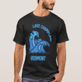 Graphic Lake Champlain Vermont Pocket Wave Souveni T-shirt (Voorkant)