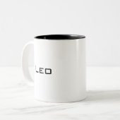 Graphic Leo Lion Tweekleurige Koffiemok (Voorkant links)