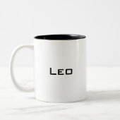 Graphic Leo Lion Tweekleurige Koffiemok (Links)
