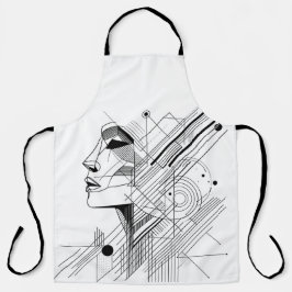 Graphic Line Face Schort
