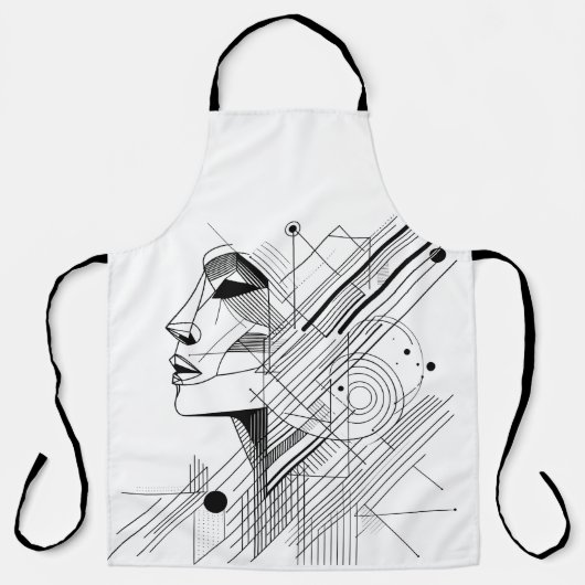 Graphic Line Face  Schort (Voorkant)