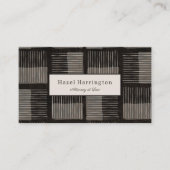 Graphic Modern QR Code Visitekaartje Zwart Grijs (Voorkant)