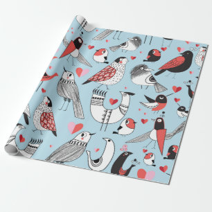 Graphic naadloos patroon van grappige afbeeldingen cadeaupapier