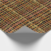 Graphic Natuurlijke Geweven Strings Rood Cadeaupapier (Hoek)