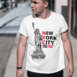  Graphic New York Amerikaanse droom T-shirt