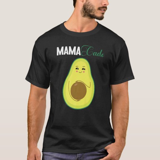 Graphic of Mamacado Papacado for Avocado   2 T-shirt (Voorkant)
