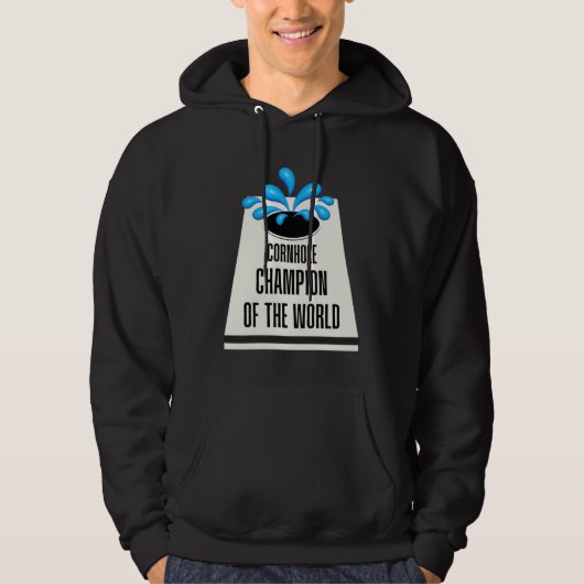 Graphic Outdoor Game Apparel Cornhole Champion of  Hoodie (Voorkant)