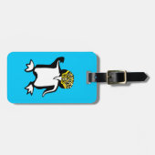 Graphic PENGUIN - Bedreigd dier - Blauw Bagagelabel (Voorkant horizontaal)