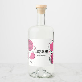 Graphic pomegranate Pink Magenta Graphic Modern. Likeurfles Etiket