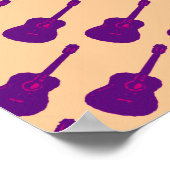 graphic purple guitars poster (Hoek)