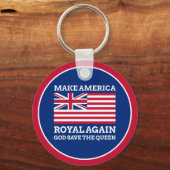 Graphic Red Blue maakt Amerika weer koninklijk. Sleutelhanger (Voorkant)