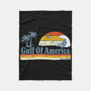 Graphic Retro Golf van de VS Amerika Vergeet nooit Fleece Deken