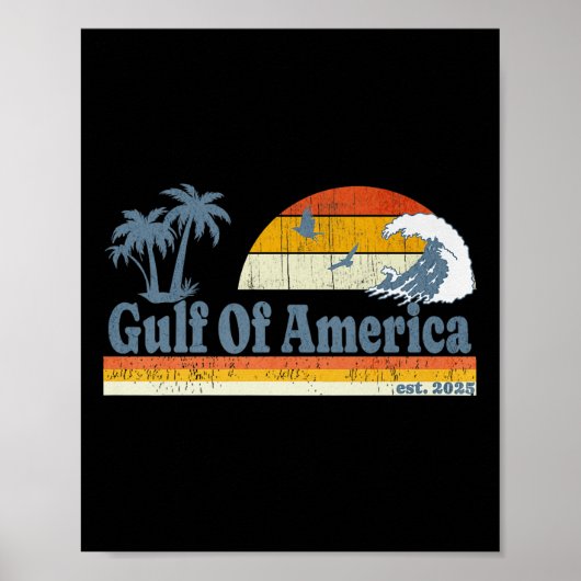 Graphic Retro Golf van de VS Amerika Vergeet nooit Poster (Voorkant)