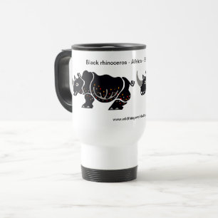 Graphic RHINOCEROS - Wildlife warrior - Natuur Reisbeker