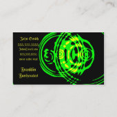 Graphic Ripple Green Visitekaartje (Achterkant)