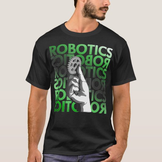 Graphic Robotics Engineer Toegepaste Wetenschap T-shirt (Voorkant)