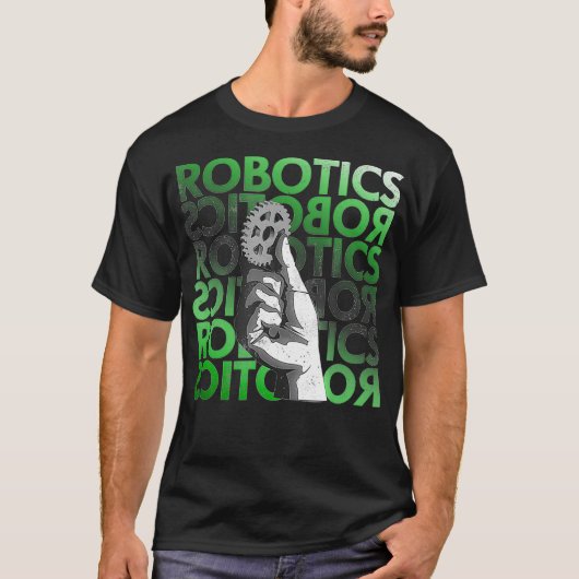 Graphic Robotics Engineer Toegepaste Wetenschap T- T-shirt (Voorkant)