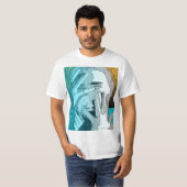 Graphic Silhouette Face, gemengd met T-Shirt (Voorkant volledig)