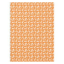 Graphic sinaasappel witte ananasbloemen tafelkleed