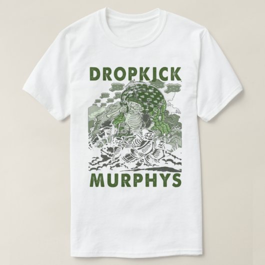 Graphic skull picture punk music band   t-shirt (Design voorkant)